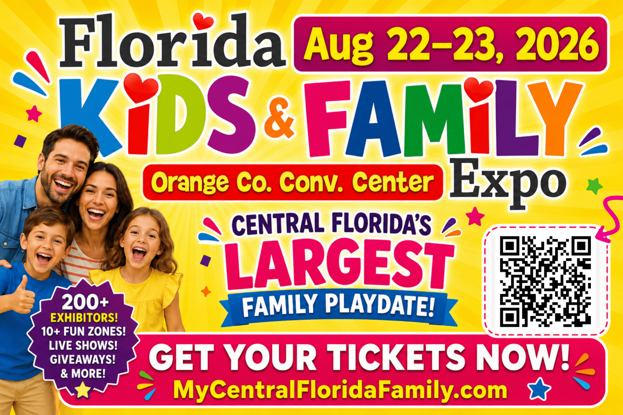 Florida Kids and Family Expo 2026 official event artwork
