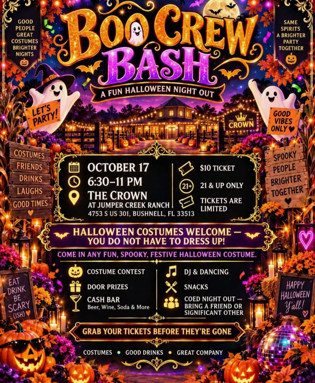 Boo Crew Bash — adults 21 and up only