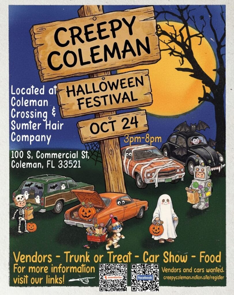 Creepy Coleman Halloween Festival flyer
